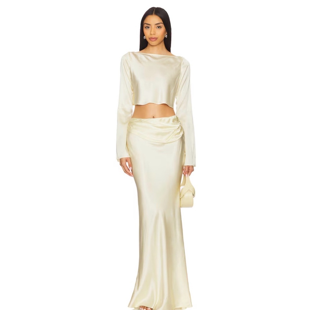 Camila Coelho Cream Maxi Dress